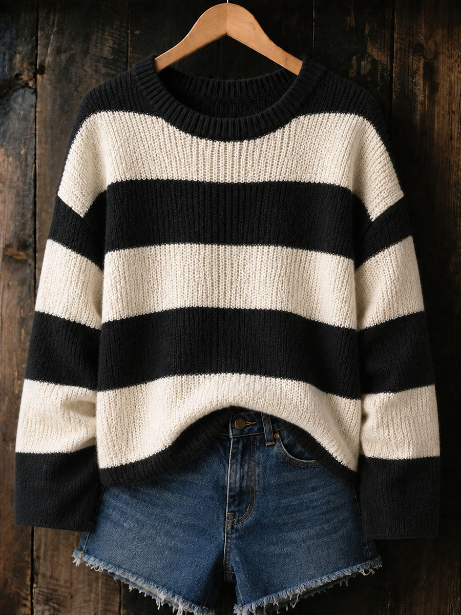 Women's striped autumn/winter tops