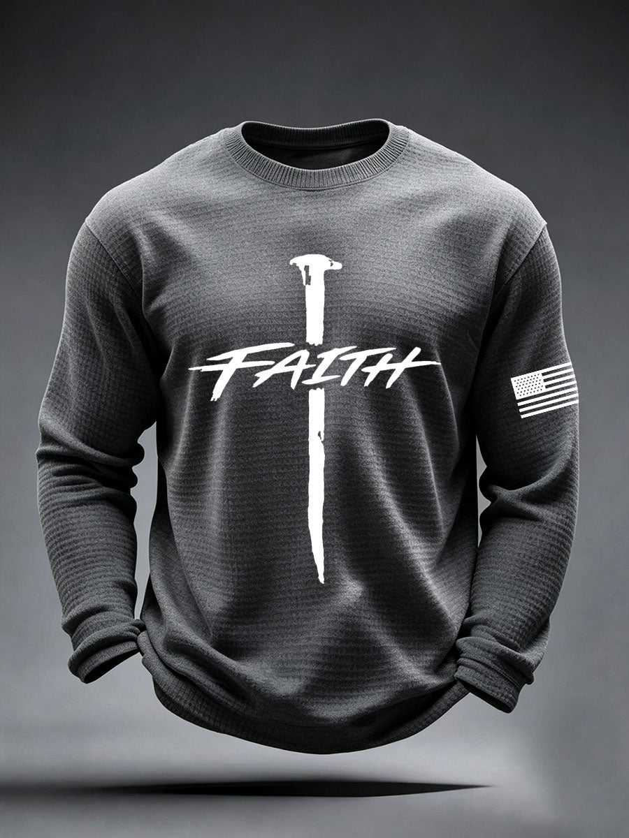 Men's Faith Cross Waffle Top