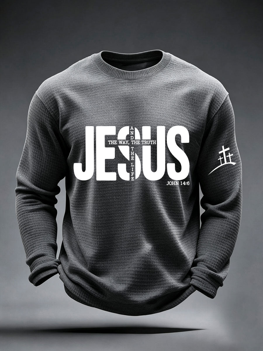 Men's Jesus The Way The Truth And The Life Waffle Top