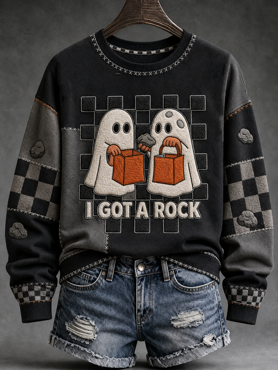 Women's I got a rock Printed Regular Sweatshirt