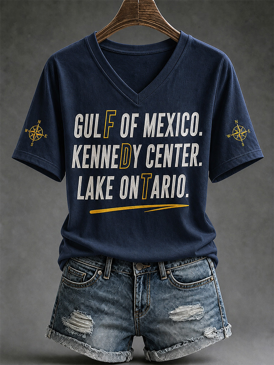 Women's Lake Ontario Always And Forever V-Neck Tee