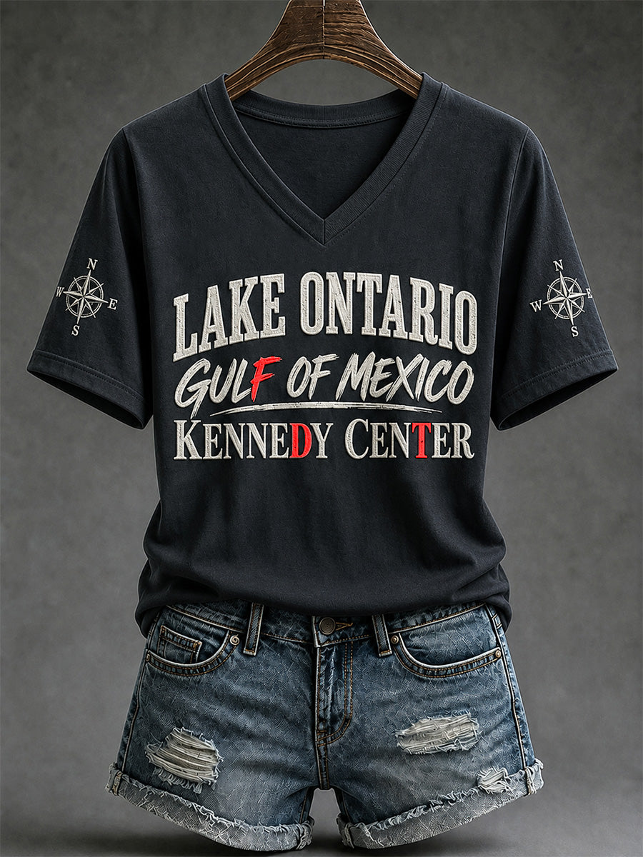 Women's Lake Ontario Always And Forever V-Neck Tee