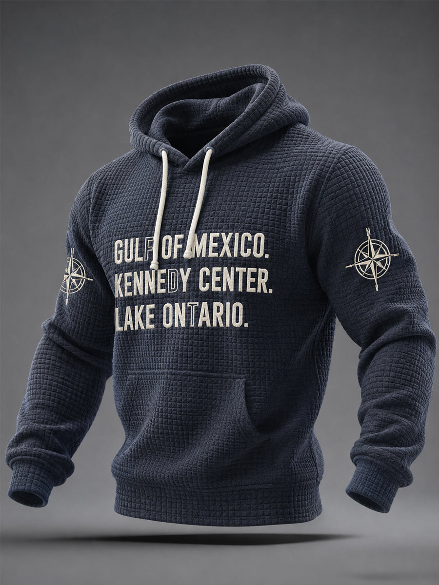 Men's FDT Gulf Of Mexico Kennedy Center Lake Ontario Waffle Hoodie