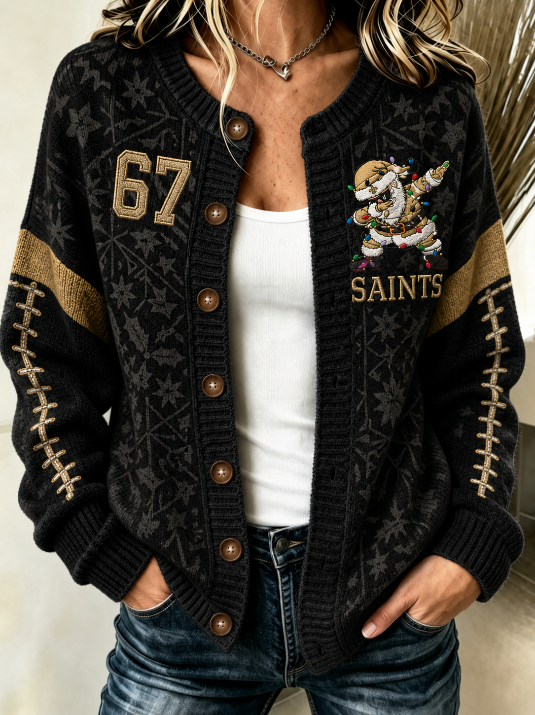 Women's Cardigan-Style Knit Jacket