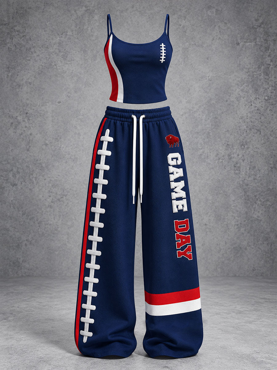 Women's Football Lover Buf Art Printed Sets