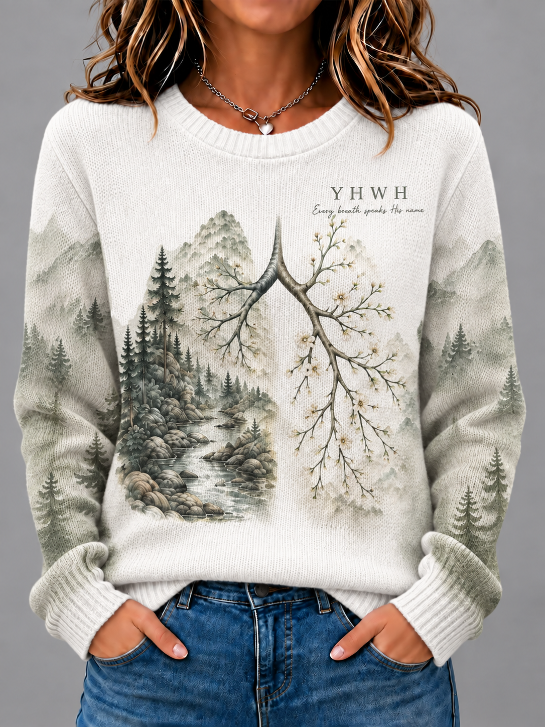 Women's Faith Long-sleeved Sweater