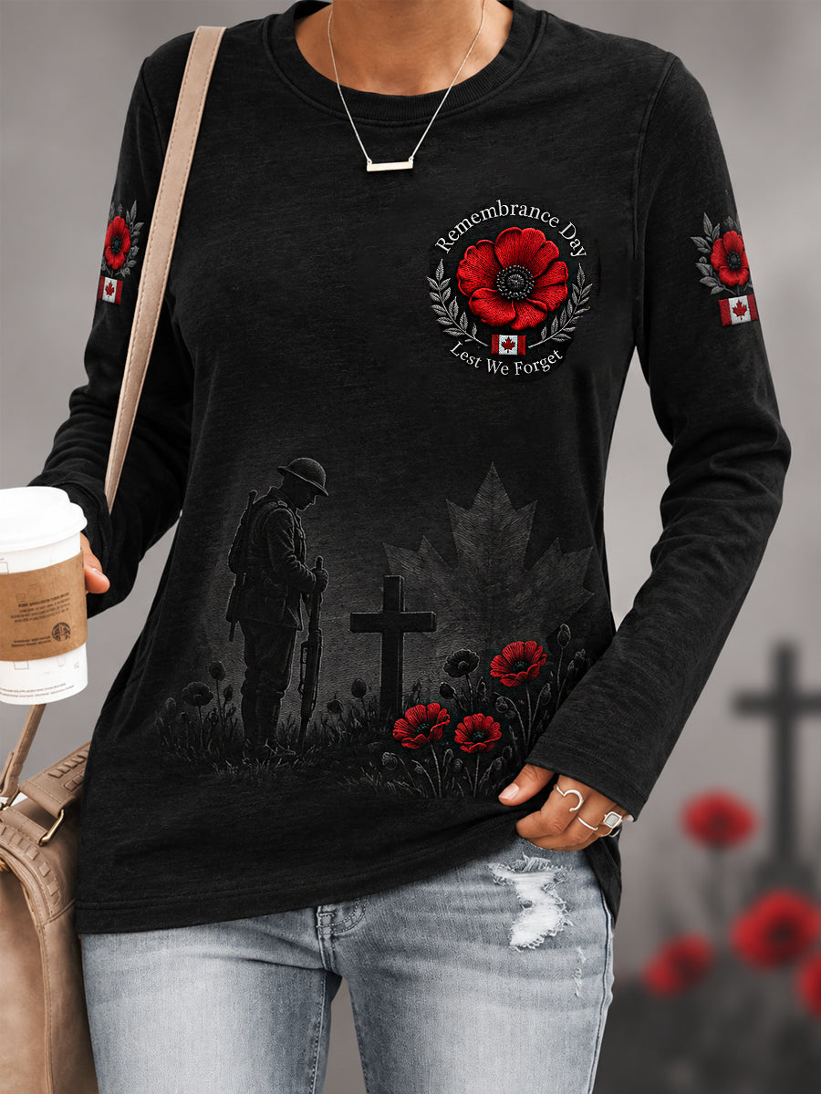 Men's Lest We Forget Canada Remembrance Day Hoodie
