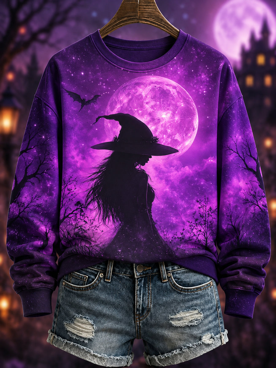 Women's Halloween Print Casual Sweatshirt