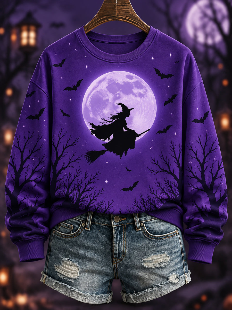 Women's Halloween Print Casual Sweatshirt