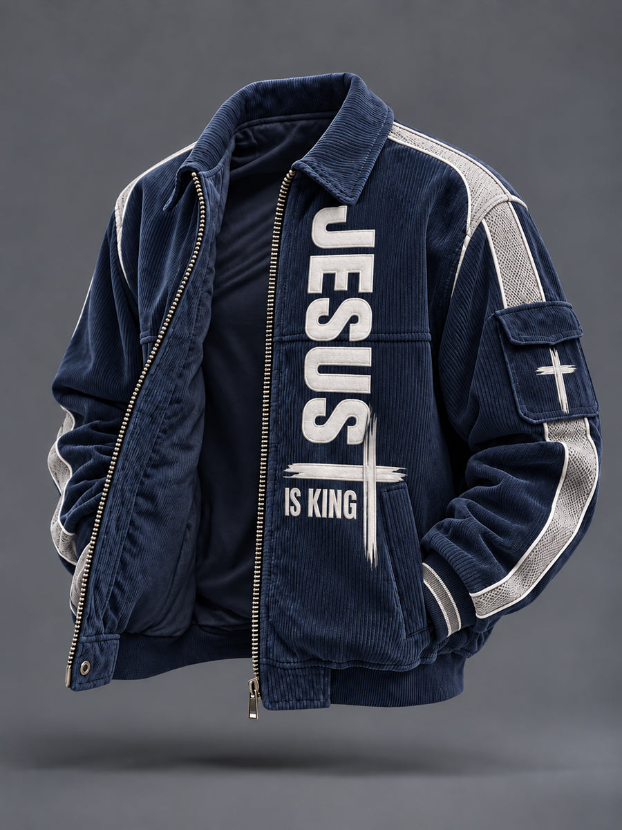 Men's Faith Print Casual Jacket