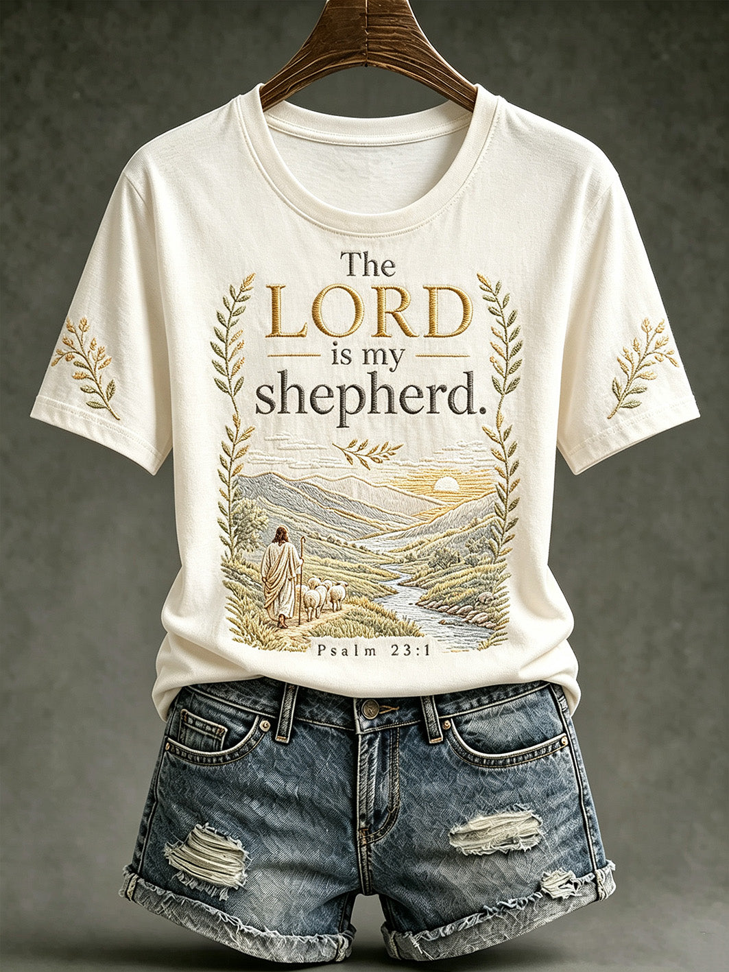 Women's Faith-Themed Pattern Printed Causal short-sleeved T-shirt