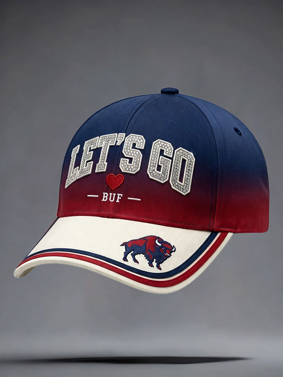 Unisex Football Lover Blue&Red Art Printed Hat