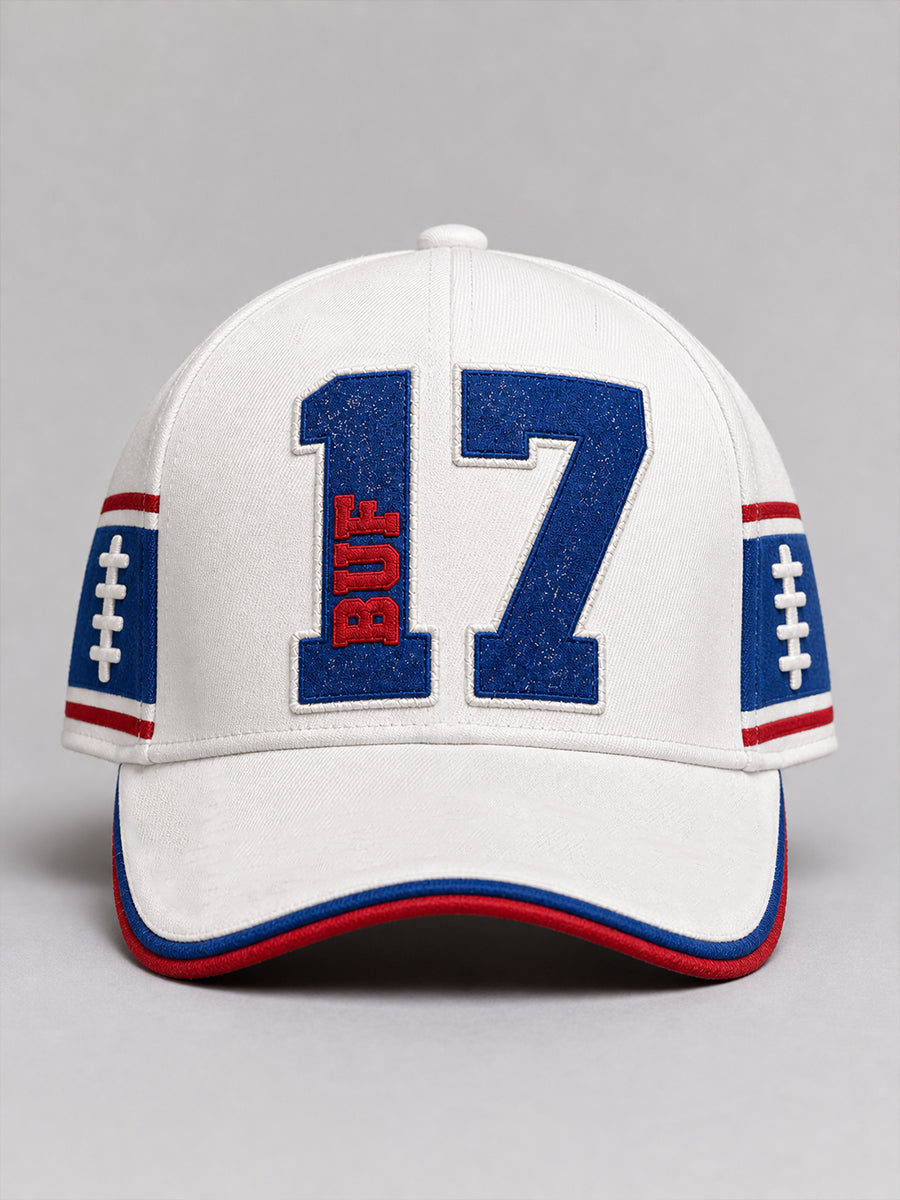 Unisex Football Lover Blue&Red Art Printed Hat