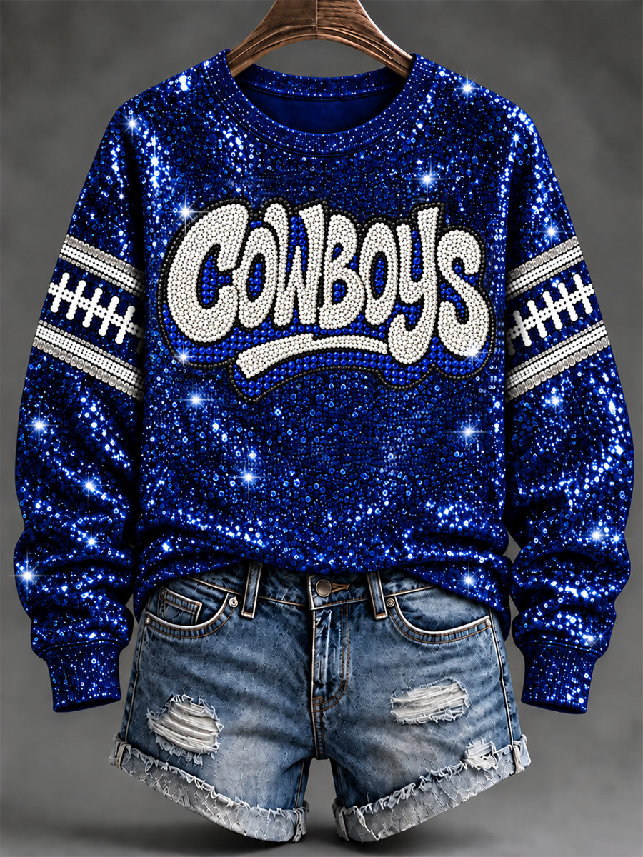 Women's Football Gameday Gift For Football Fans Casual Sweatshirt