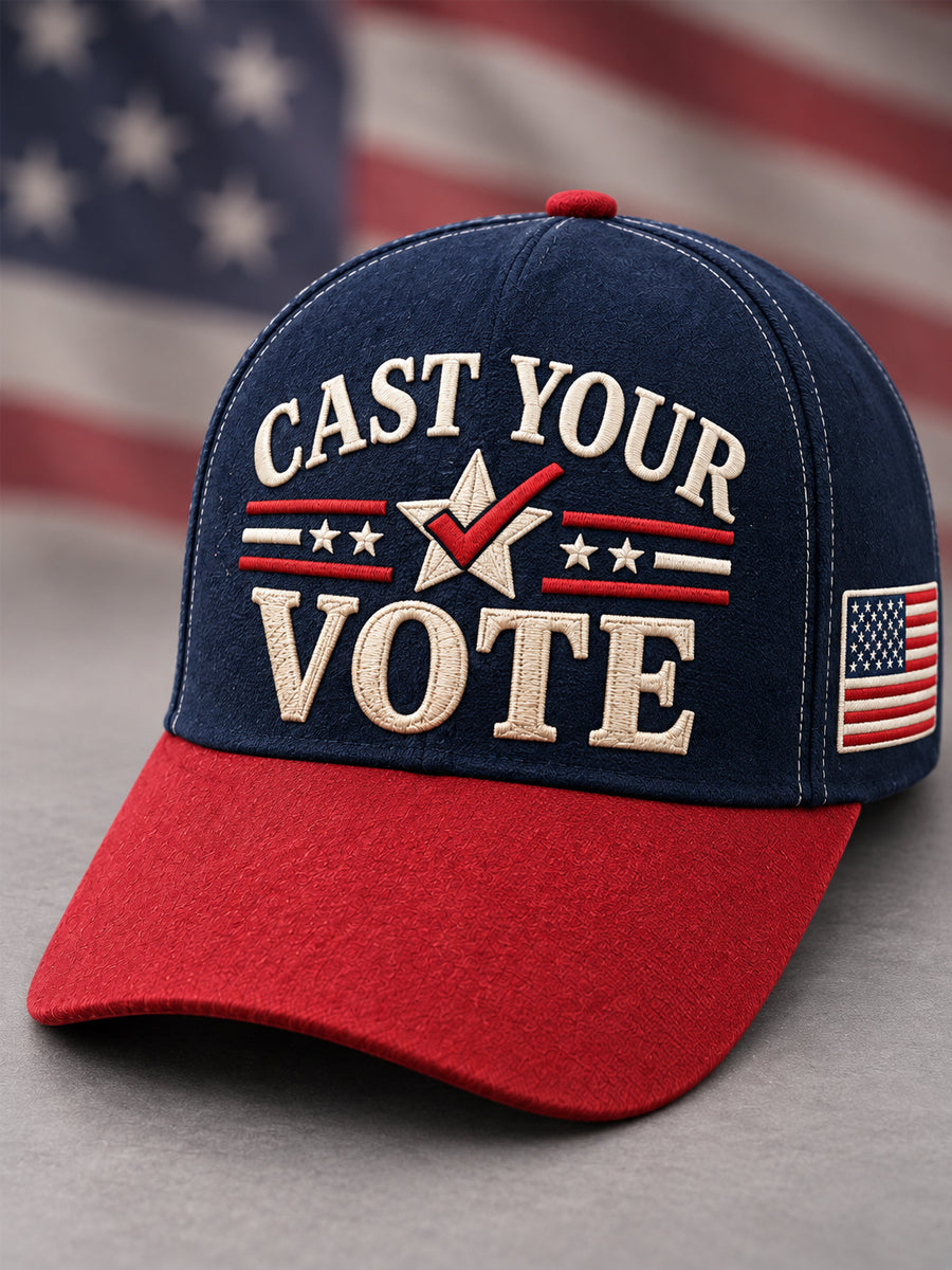 Unisex Cast Your Vote It Matters US Flag Hat