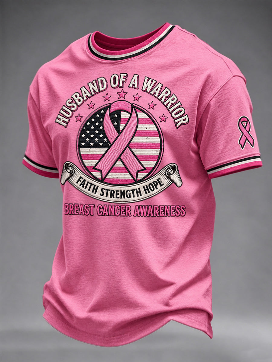 Men's Breast Cancer Awareness Real Men Wear Pink T-Shirt