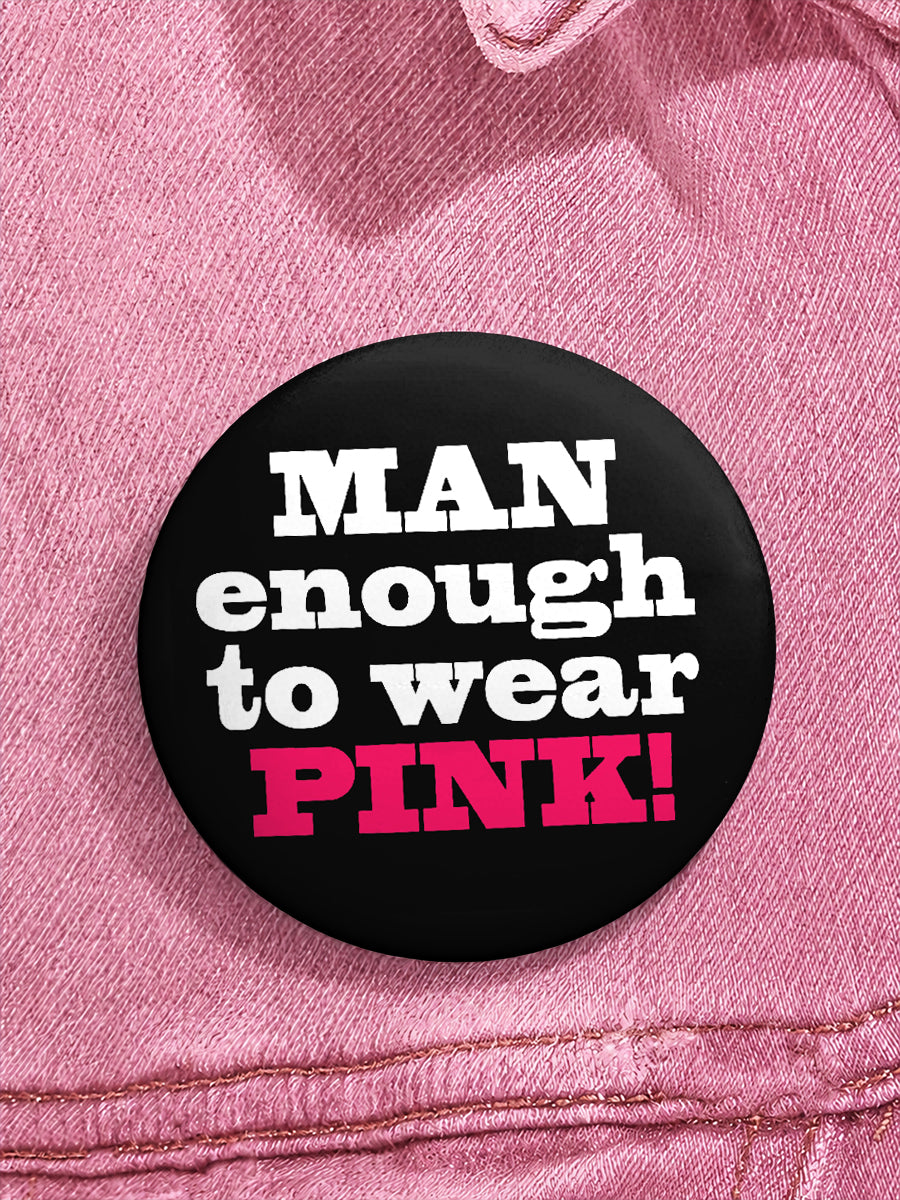 Breast Cancer Awareness Real Men Wear Pink Brooches