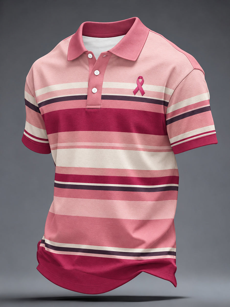 Men's Breast Cancer Awareness Real Men Wear Pink Shirt