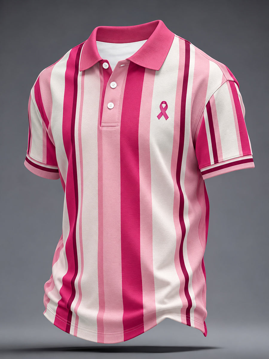 Men's Breast Cancer Awareness Real Men Wear Pink Shirt