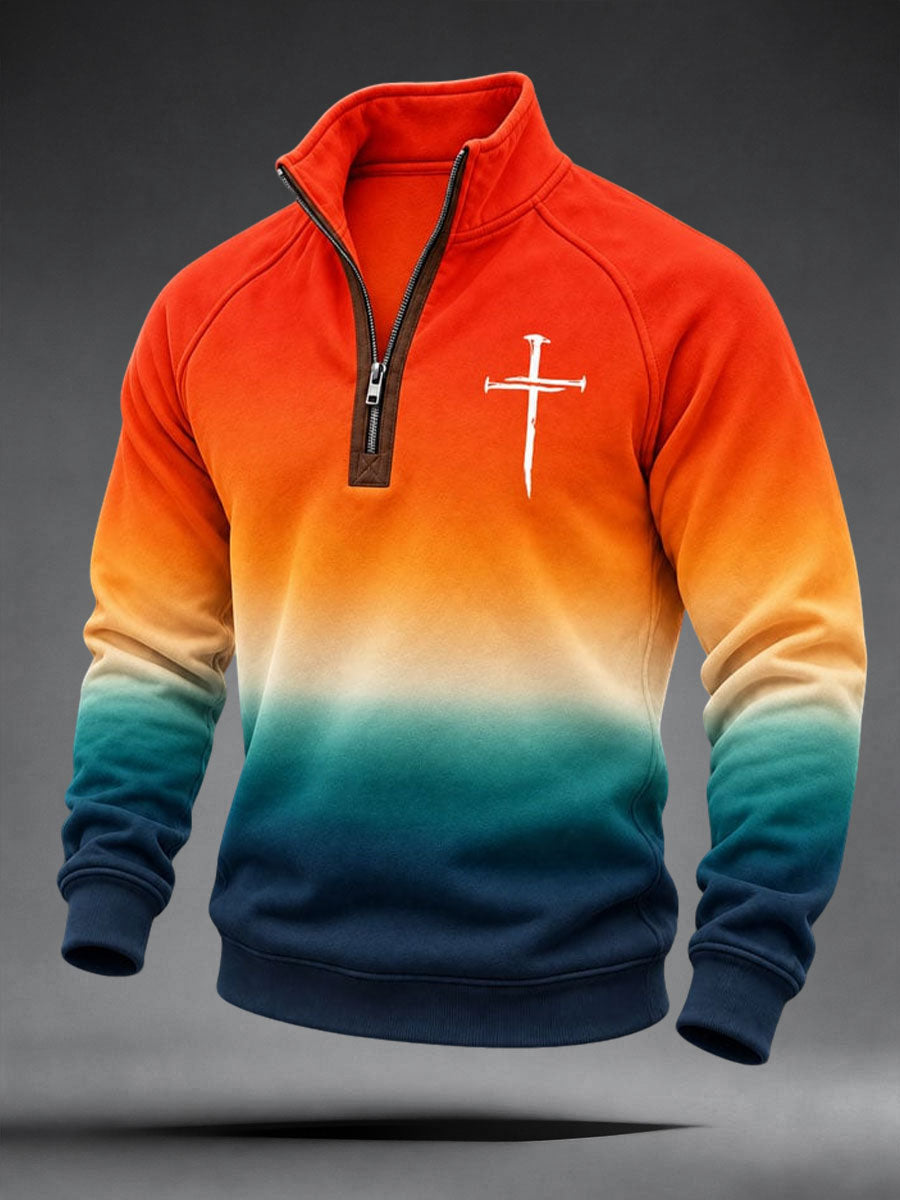 Men's Christian Art Cross Sweatshirt
