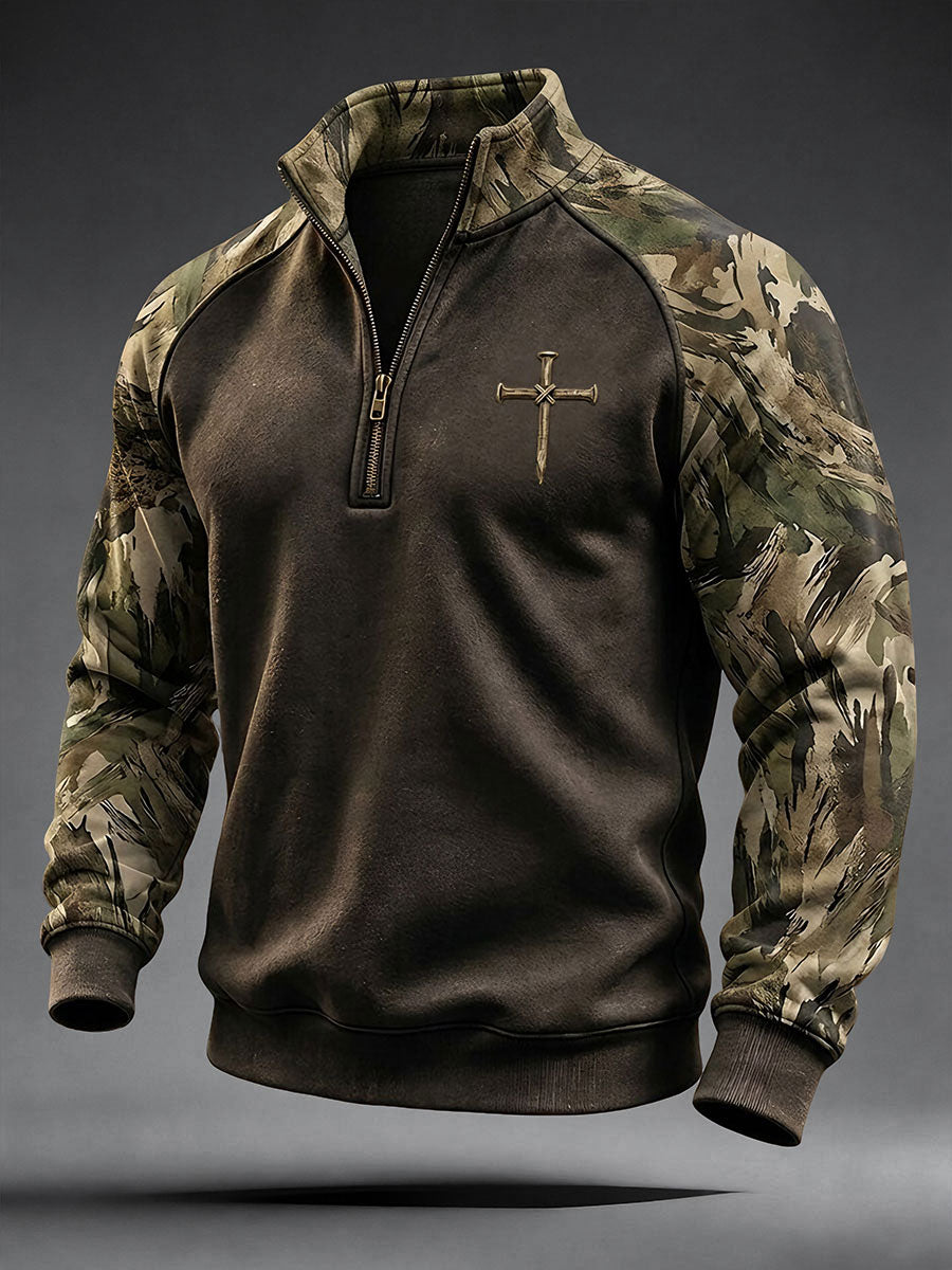 Men's Christian Art Cross Sweatshirt