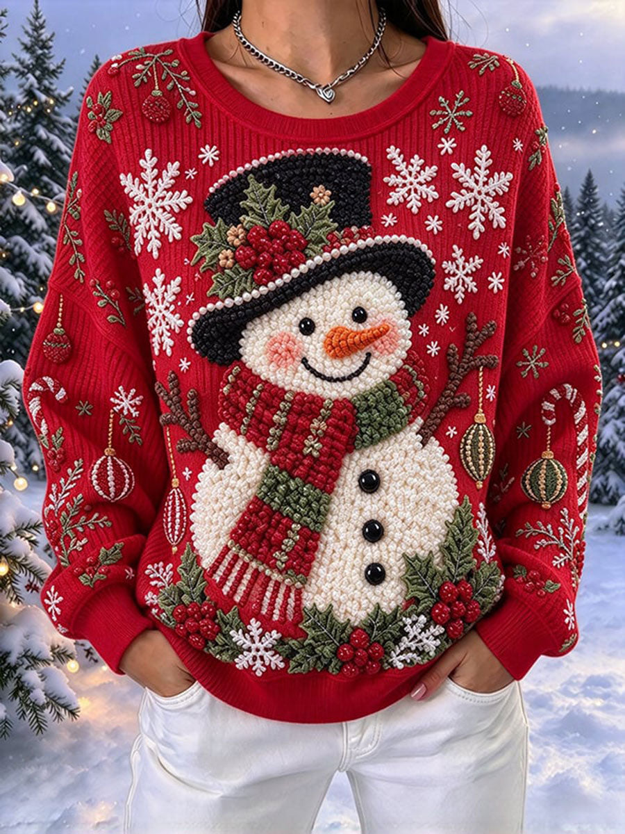 Women's Christmas Print Casual Sweatshirt