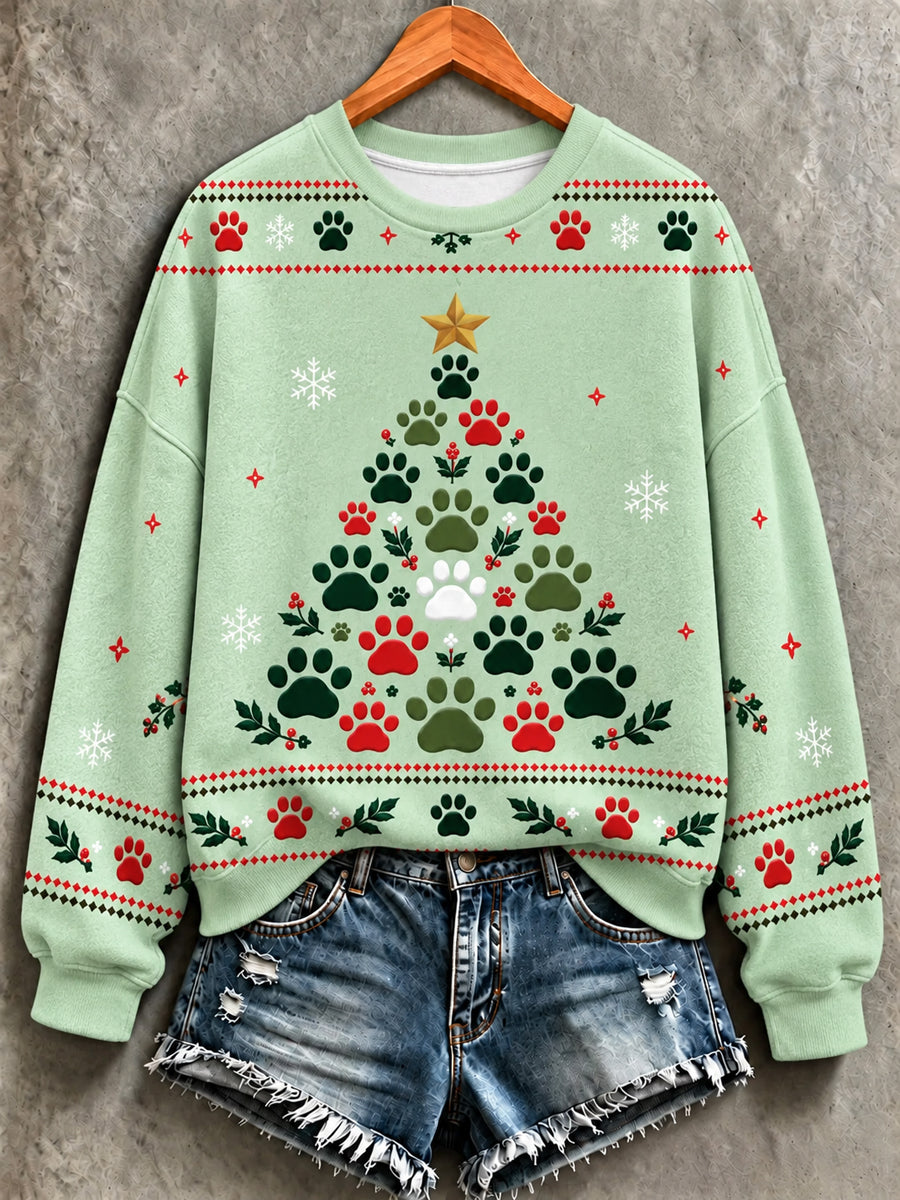 Women's Christmas Print Sweatshirt