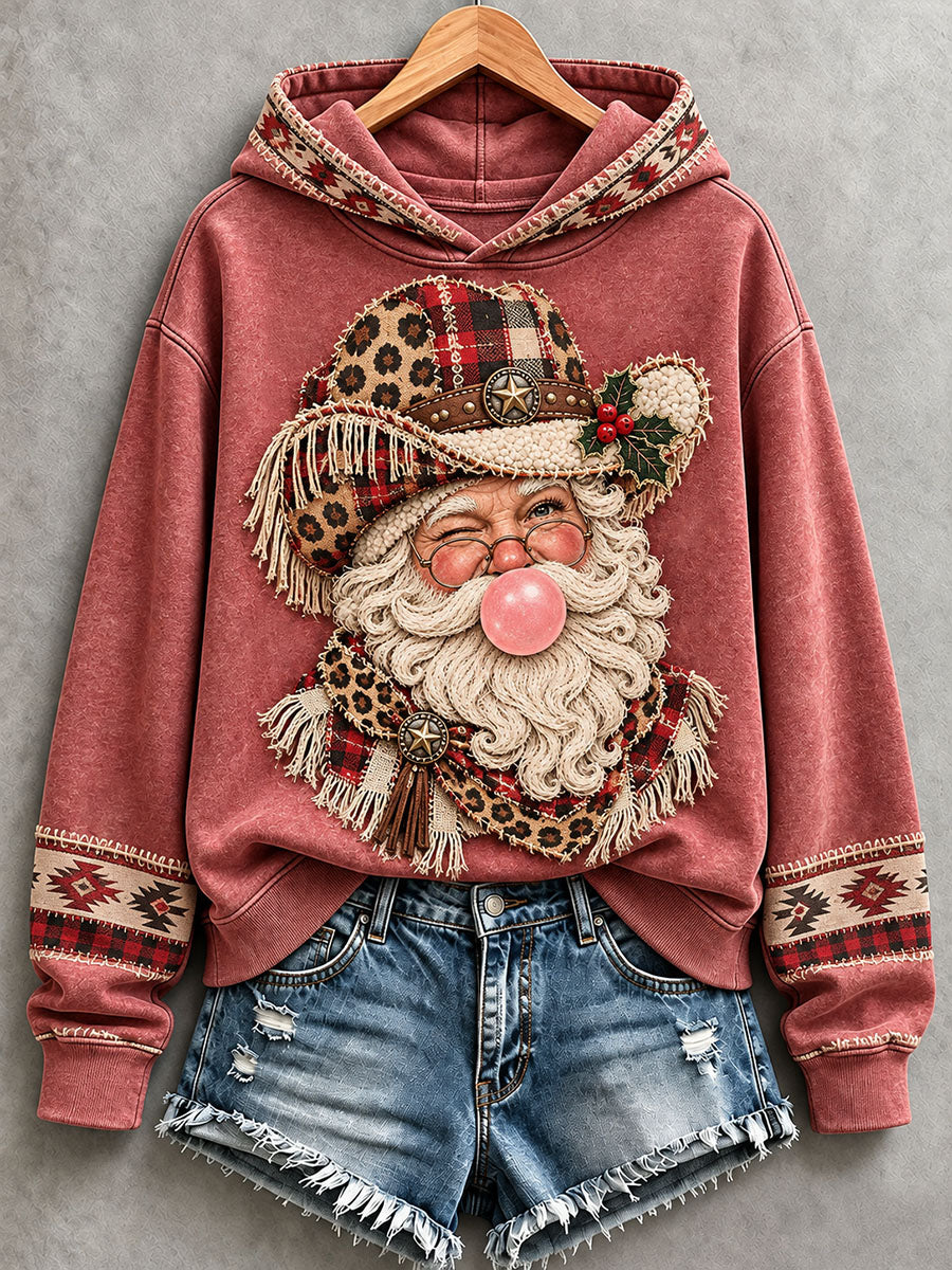 Women's Western Santa Hoodie