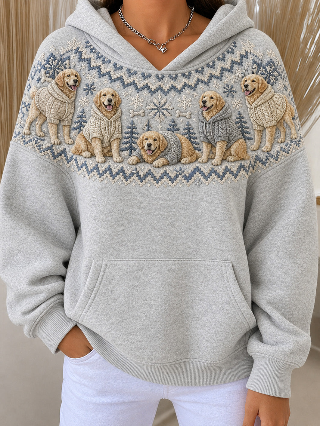Women's Labrador Retrievers Pattern Causal Hoodie