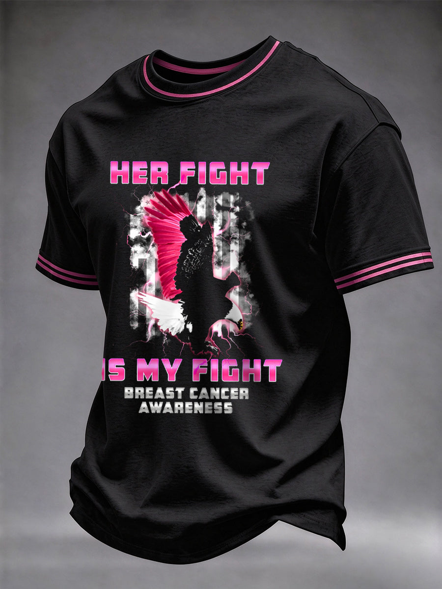 Men's Real Men Wear Pink Breast Cancer Awareness T-shirt