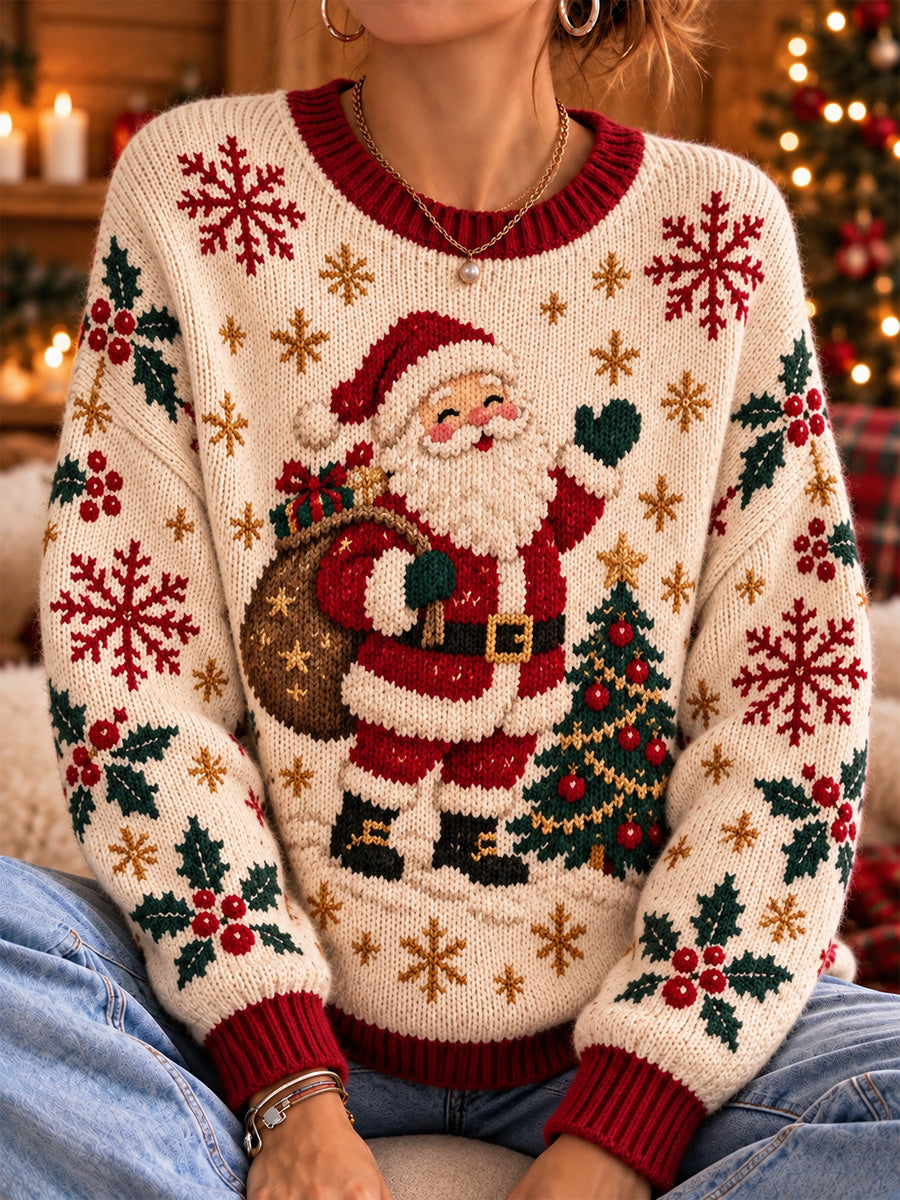 Women's Christmas Print Sweater