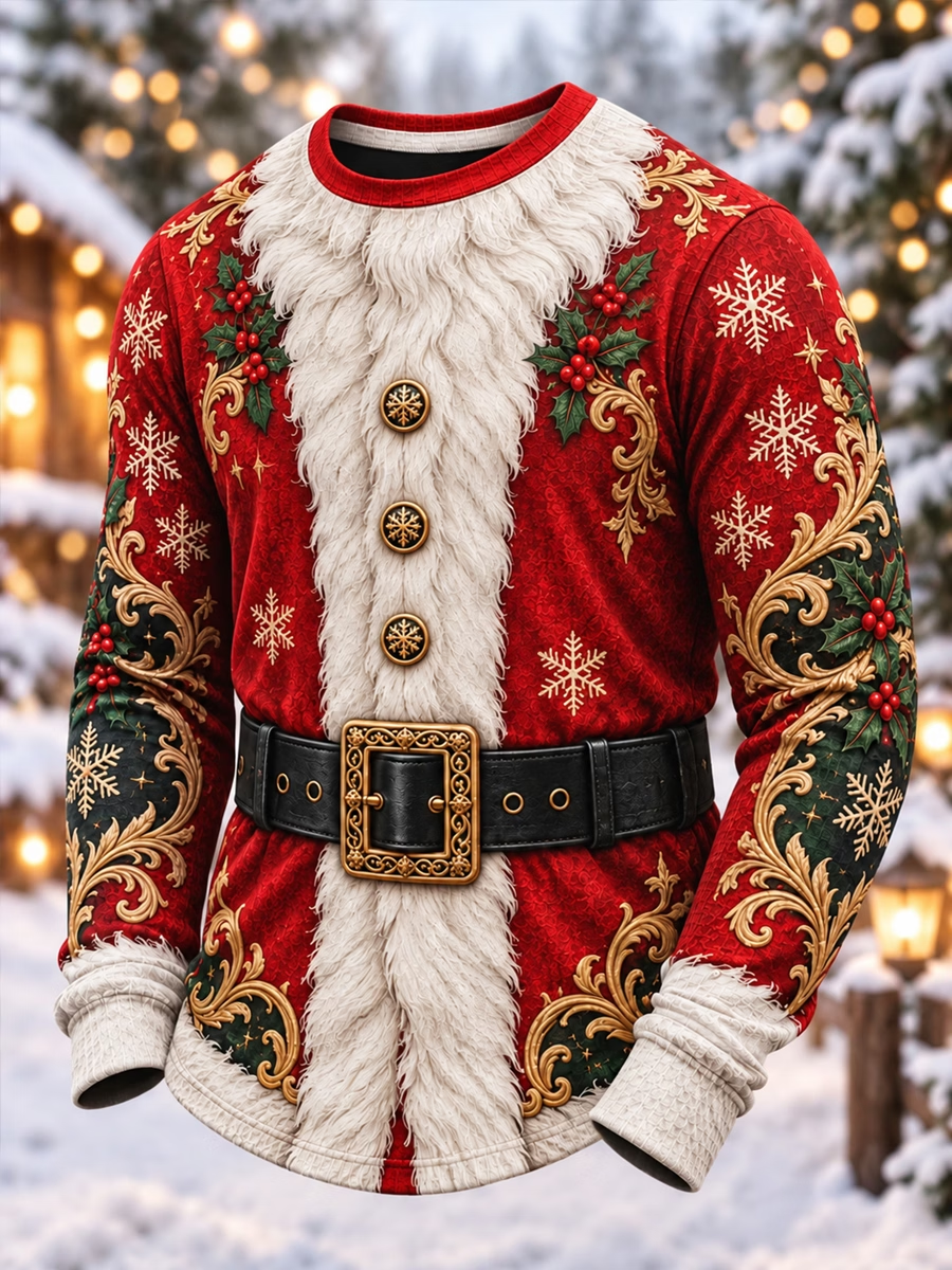 Men's Christmas Waffle Sweatshirt