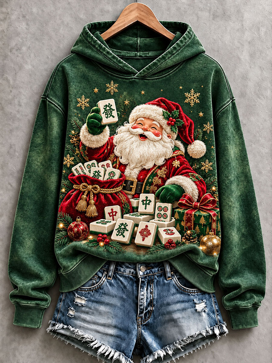 Women's Mahjong Santa Claus Hoodies