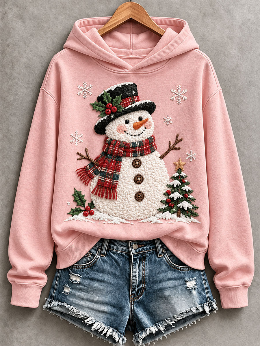 Women's Cute Snowman Hoodie