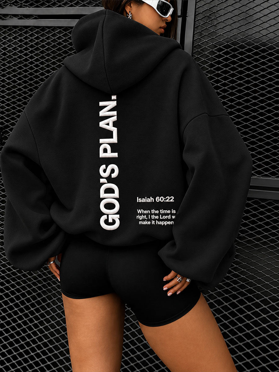 Women's God's Plan Print Hoodies