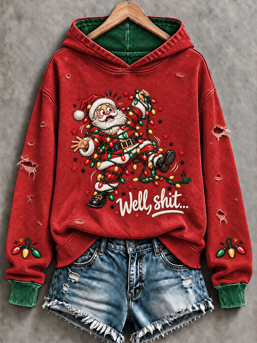 Women's Christmas Will Shit Funny Print Regular Hoodie