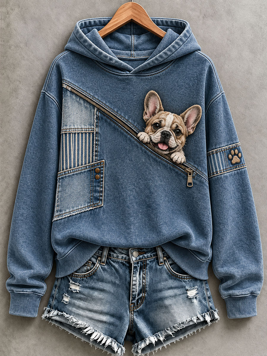 Women's Funny French Bulldog Hoodie