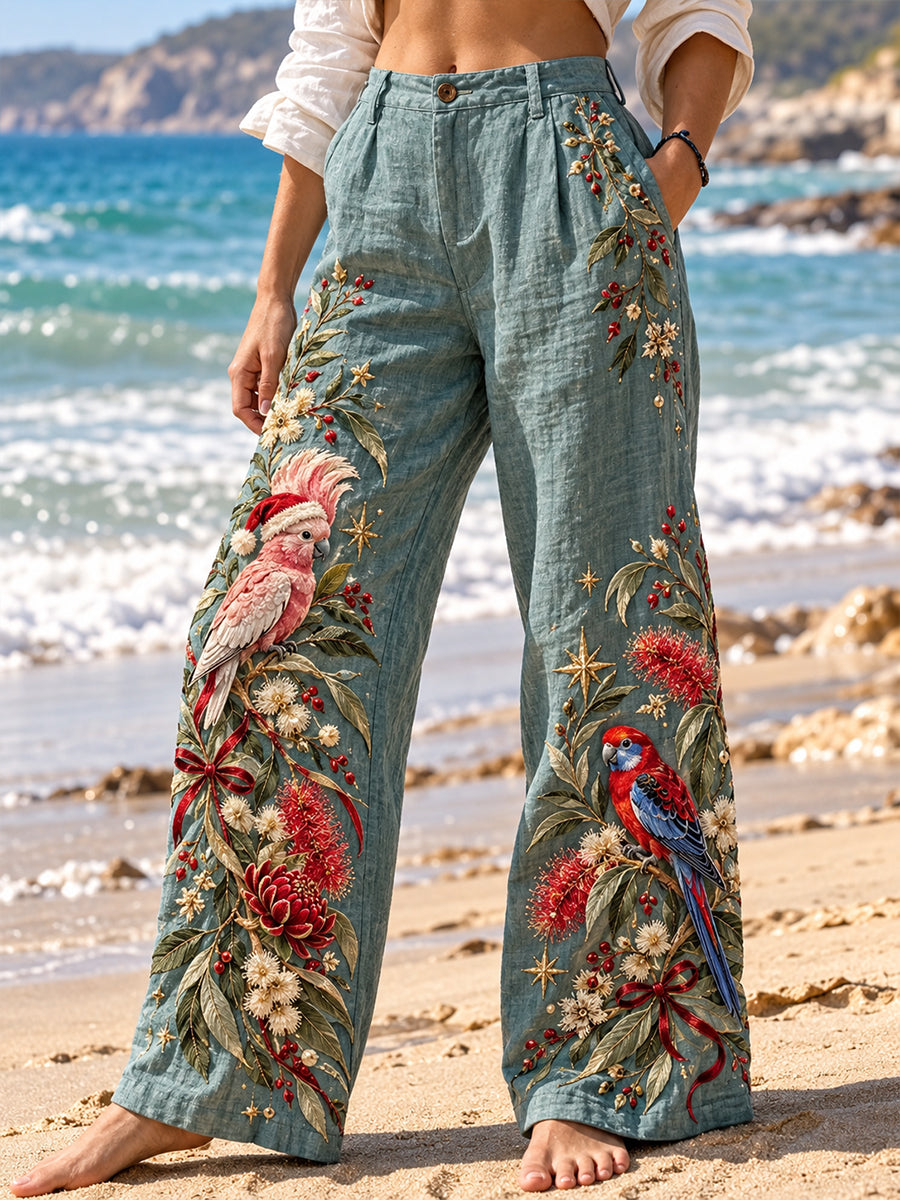 Women's Christmas In Australia High Stretch Flared Pants