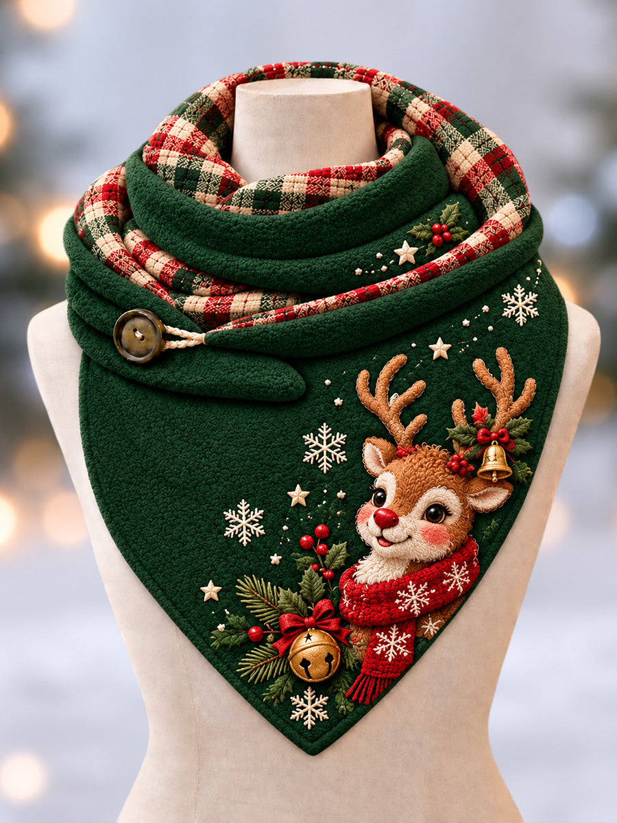 Merry Chrismas Triangle Scarf