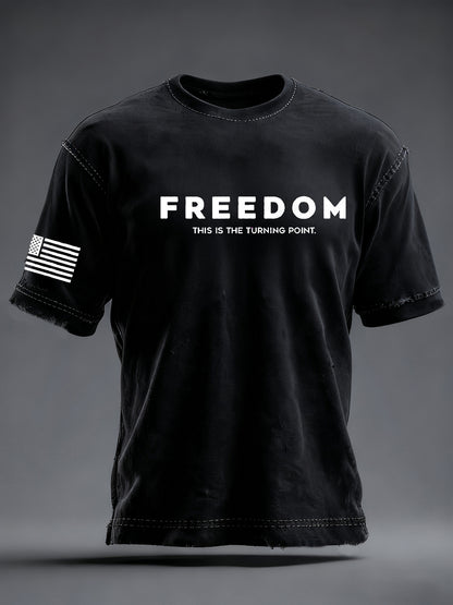 Men's Freedom Is Not Free R.I.P Charlie Kirk Short Sleeve T-shirt