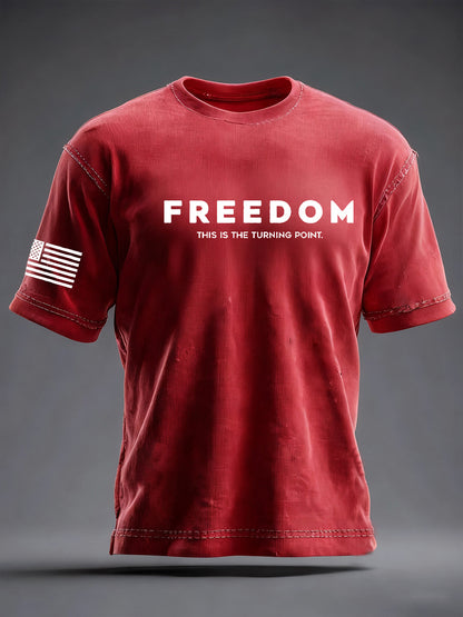 Men's Freedom Is Not Free R.I.P Charlie Kirk Short Sleeve T-shirt