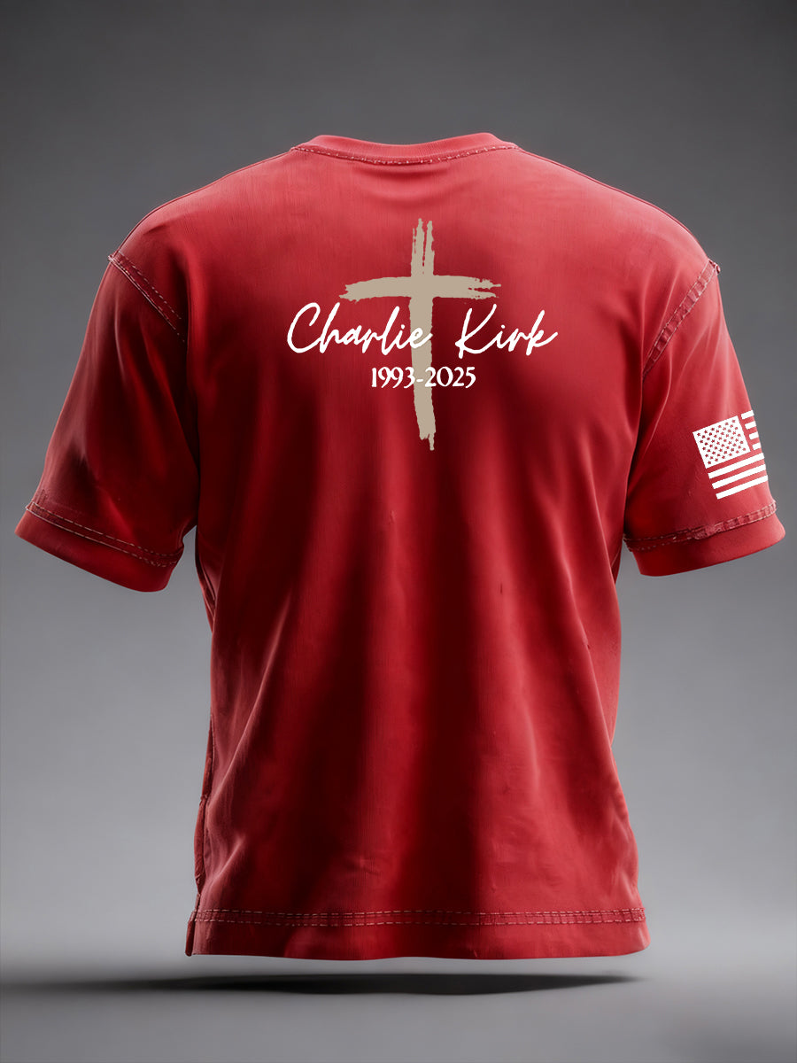 Men's Freedom Is Not Free R.I.P Charlie Kirk Short Sleeve T-shirt