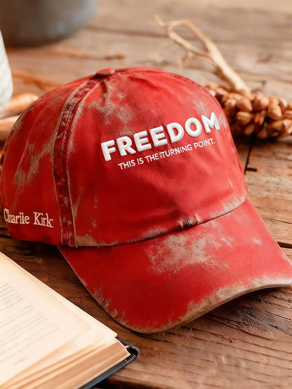 Unisex Freedom Is Not Free R.I.P Charlie Kirk Print Hat