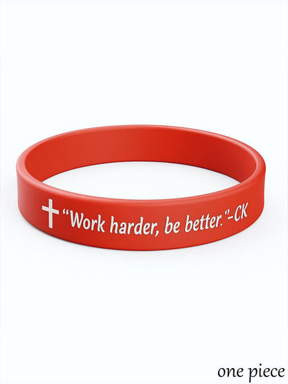 Work Harder Be Better Memorial  Bracelet