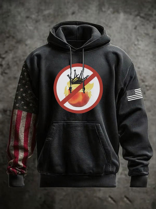 Men's No Kings Printed Hoodie