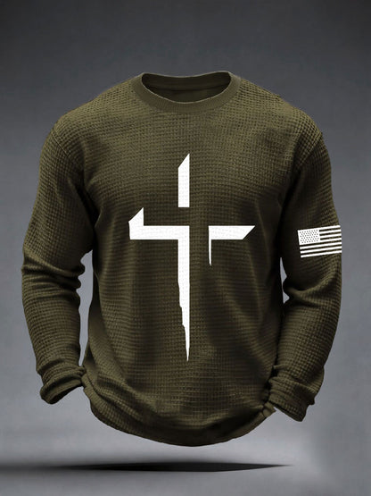 Men's Faith Cross Waffle Top