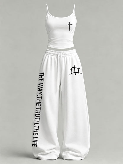 Women's 'The Way The Truth The Life' Printed Casual Set