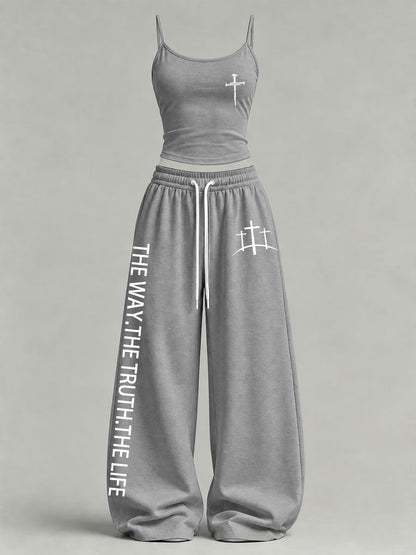 Women's 'The Way The Truth The Life' Printed Casual Set