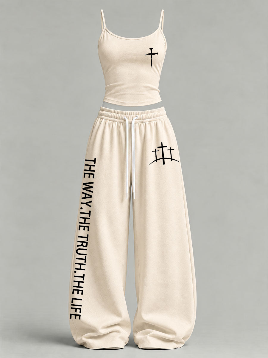 Women's 'The Way The Truth The Life' Printed Casual Set