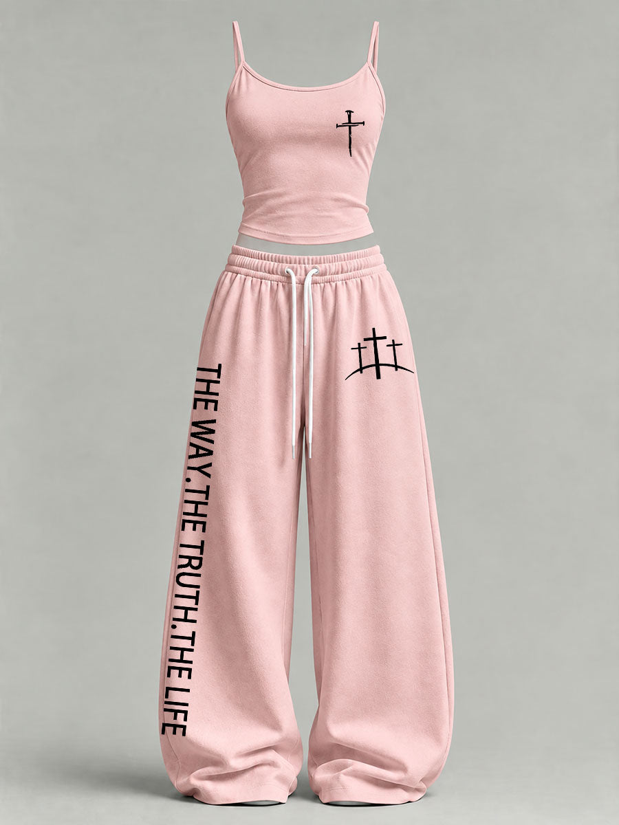Women's 'The Way The Truth The Life' Printed Casual Set